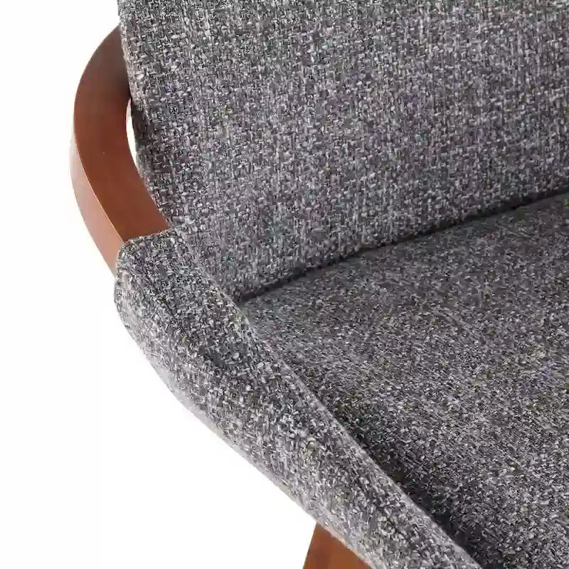 Tabouret de comptoir à hauteur fixe 26 pouces en tissu Noise