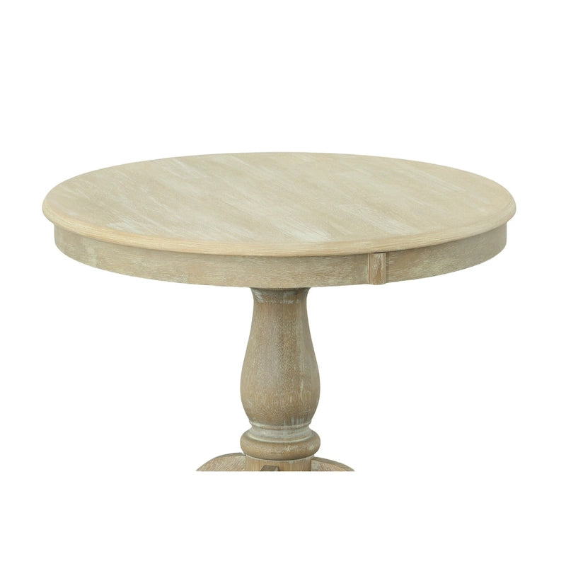 Table à manger ronde sur pied de 76 cm