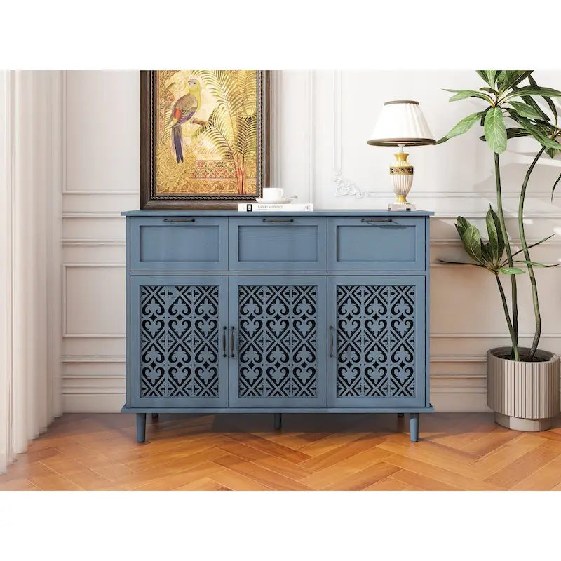 Meuble de rangement 3 portes 3 tiroirs pour Chambre, Salon, Bureau