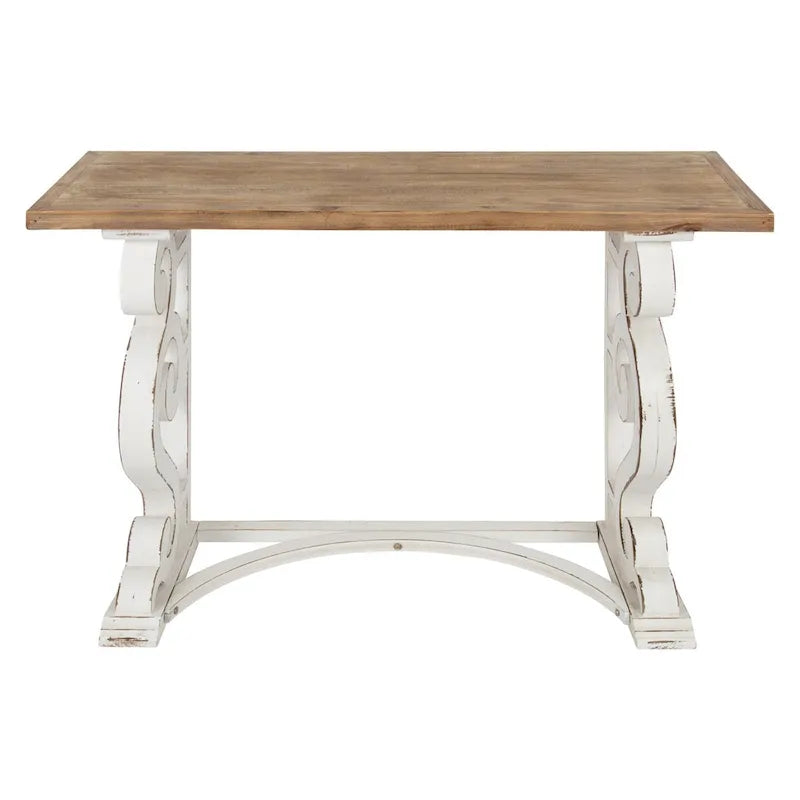 Console en bois massif de style campagnard français