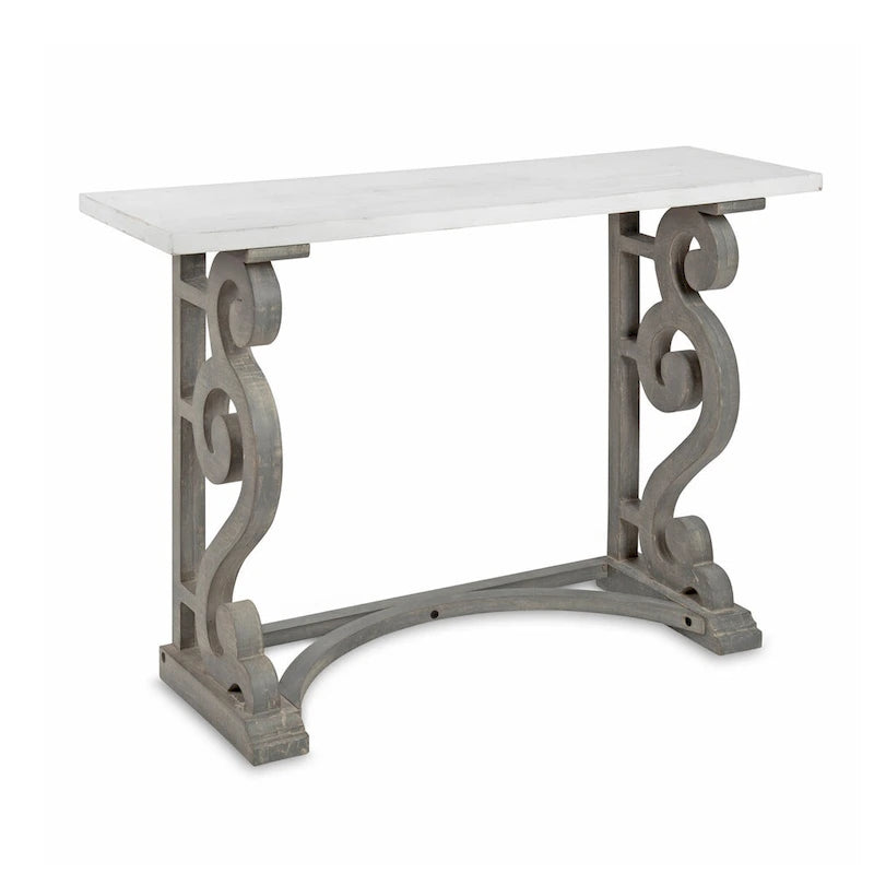 Console en bois massif de style campagnard français